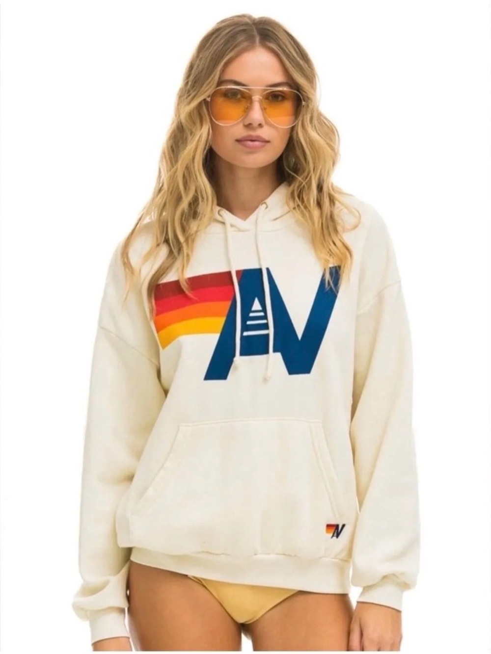 Aviator Nation Relaxed Fit Logo Hoodie